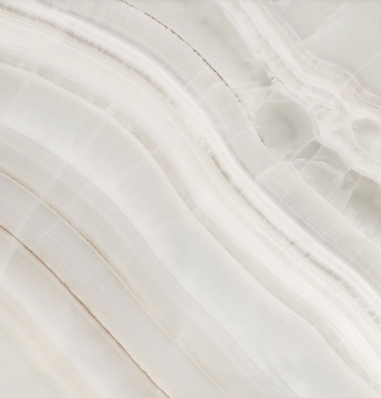 Soft white onyx marble with warm veining